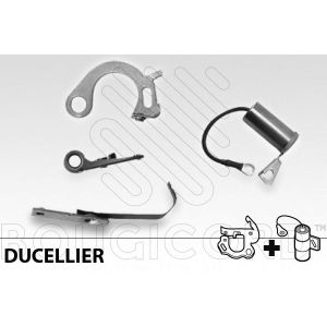 2CV / Dyane / Ami Contactpuntset + Condensator 12V Ducellier (Bougicord)