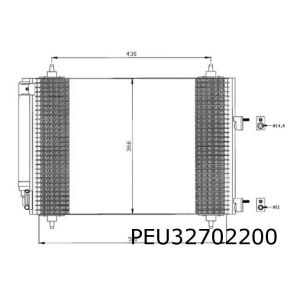 307 (benz./ HDi 66 Kw.) condensor (inc. filter/droger)