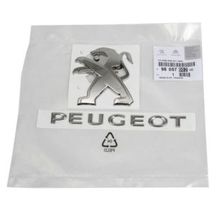 Logo Peugeot. Achterklep. (Zelfklevend).