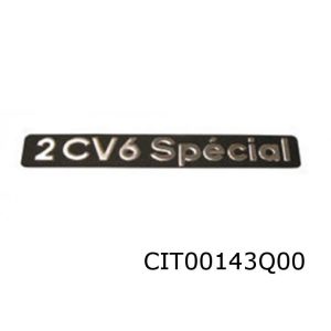 2CV Achterklep Logo Special