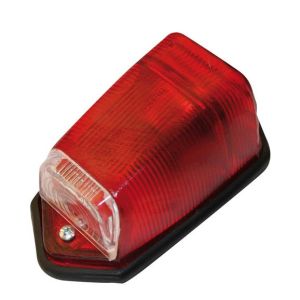 2CV 50-jaren knipperlichtglas rood (zijkant boven c-stijl)